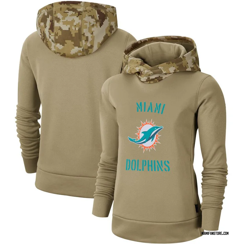 Zach Sieler Miami Dolphins Men's Legend Olive Salute to Service Sideline  Long Sleeve T-Shirt