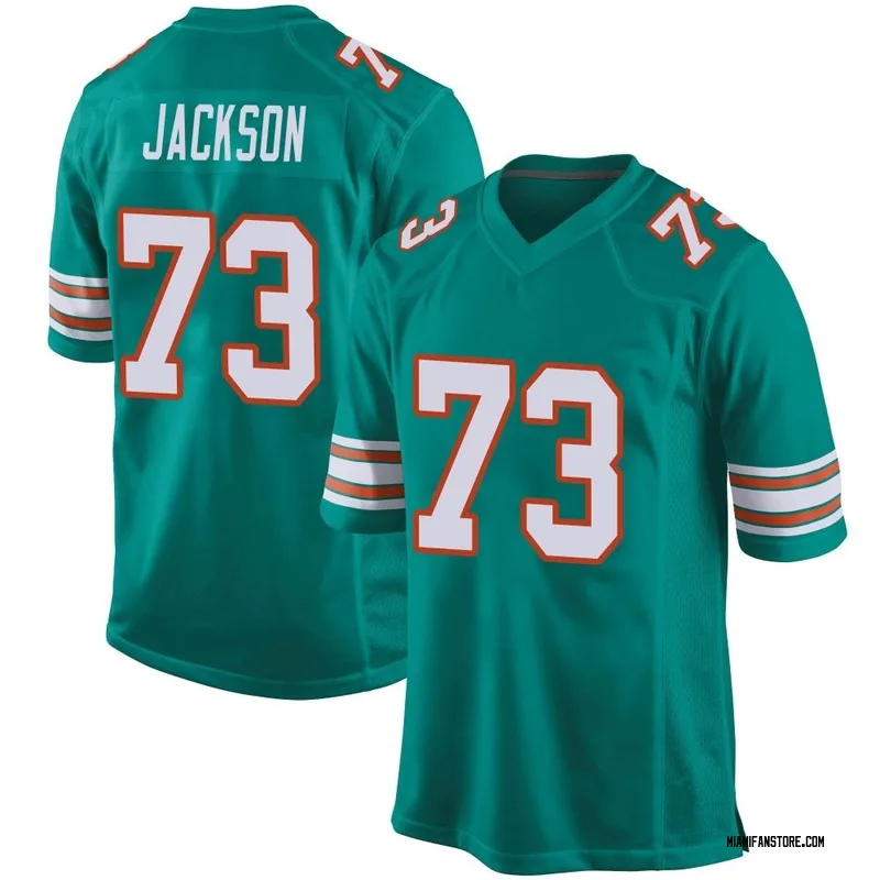 Men's Nike Austin Jackson Aqua Miami Dolphins Game Jersey