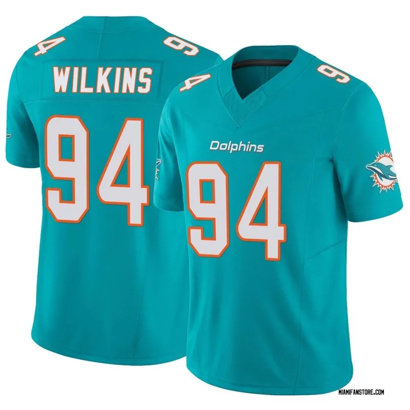 Christian Wilkins Miami Dolphins Nike Game Jersey - Aqua