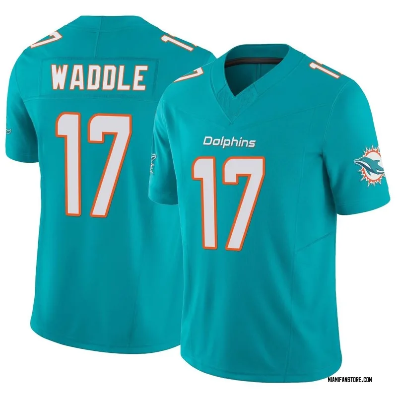 Men's Nike Jaylen Waddle Black Miami Dolphins RFLCTV Limited Jersey