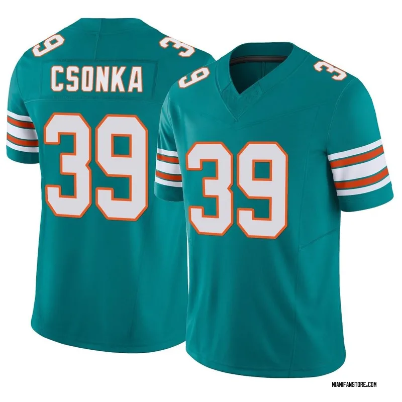 Men's Larry Csonka Miami Dolphins No.39 Game Jersey - White