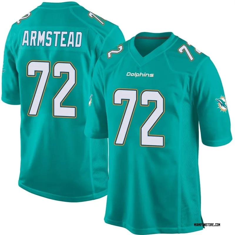 Terron Armstead Miami Dolphins Men's Legend Olive Salute to Service  Sideline Long Sleeve T-Shirt