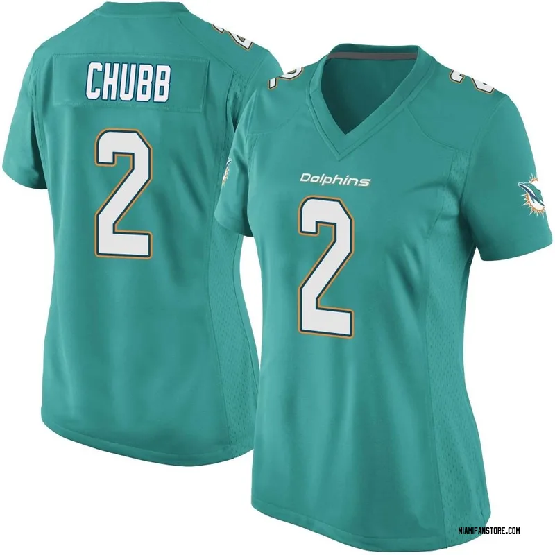 Women's Nike Bradley Chubb Aqua Miami Dolphins Game Player Jersey