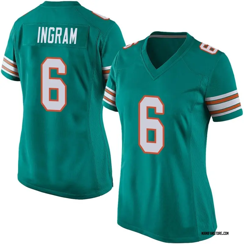 Melvin Ingram Miami Dolphins Men's Name & Number Logo T-Shirt - Ash