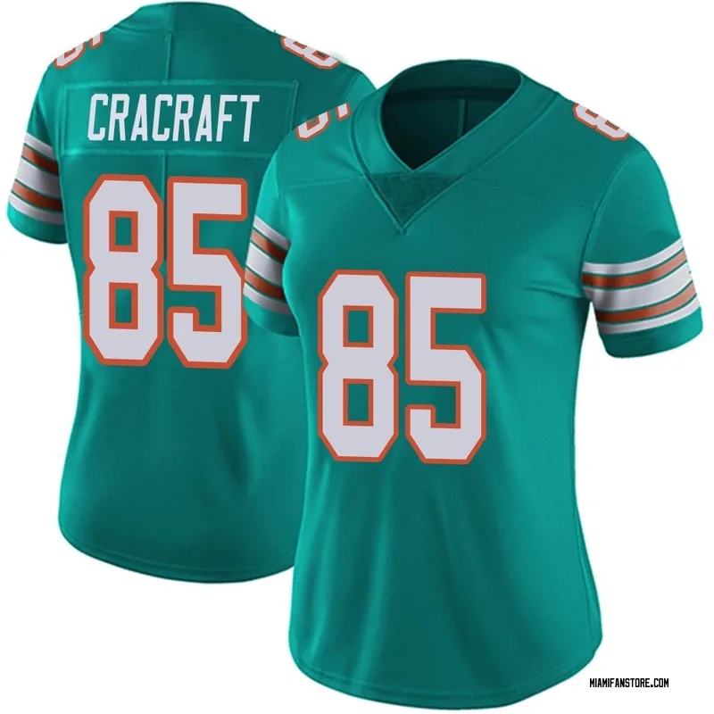 River Cracraft Miami Dolphins Game Player Jersey - Aqua - Bluefink