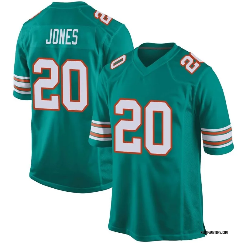 Lot Detail - 2011 Reshad Jones Game Used Miami Dolphins #20 Home Jersey  Used on 9/12/11 - Season Opener & 12 Tackle Game! (Dolphins COA)