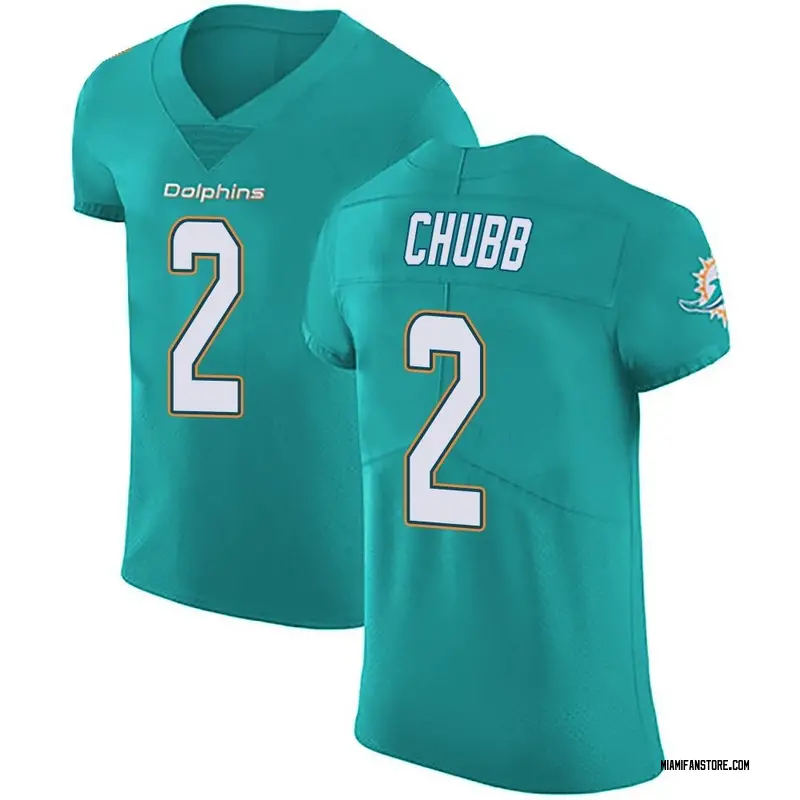 Nike Bradley Chubb Aqua Miami Dolphins Game Player Jersey