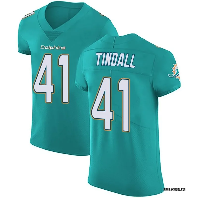 Channing Tindall Miami Dolphins Nike Game Player Jersey - Aqua