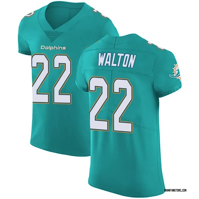 Mark Walton Miami Dolphins Men's Name & Number Logo T-Shirt - Ash