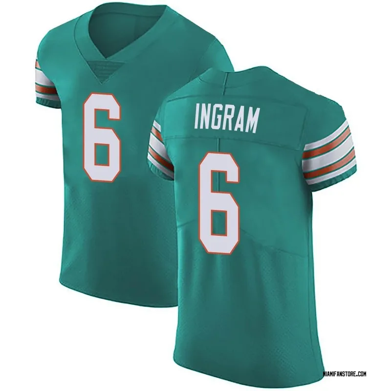 Men's Nike Melvin Ingram Aqua Miami Dolphins Home Game Player Jersey