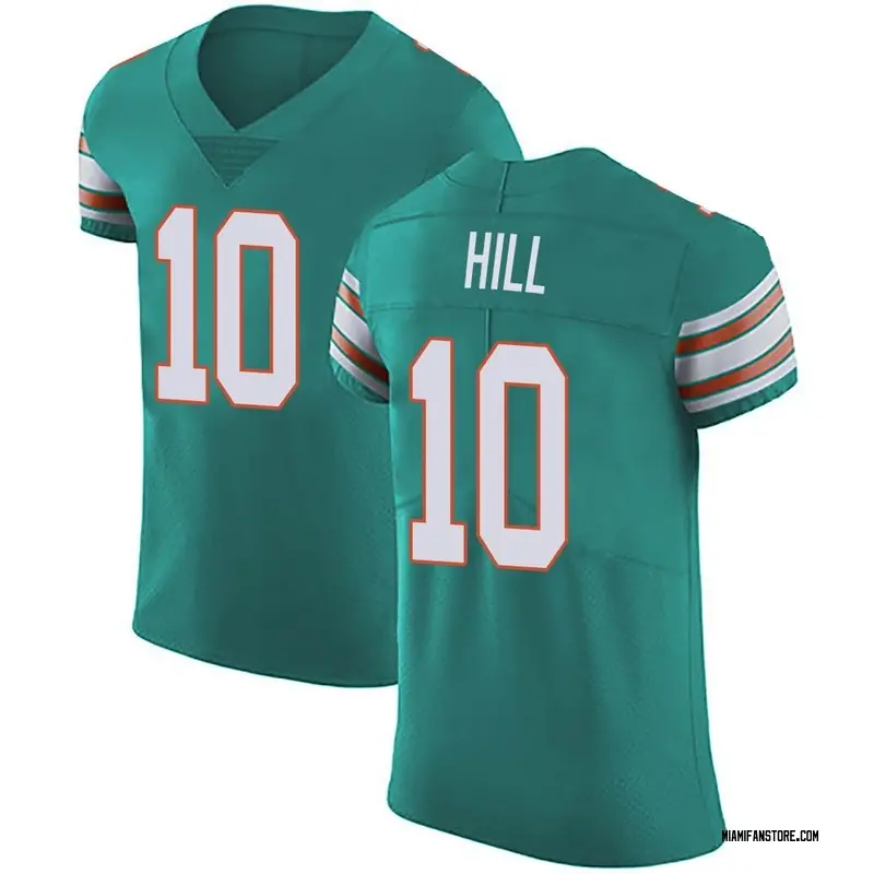 Youth Tyreek Hill Miami Dolphins No.10 Limited 2021 Salute To Service Jersey  - Olive