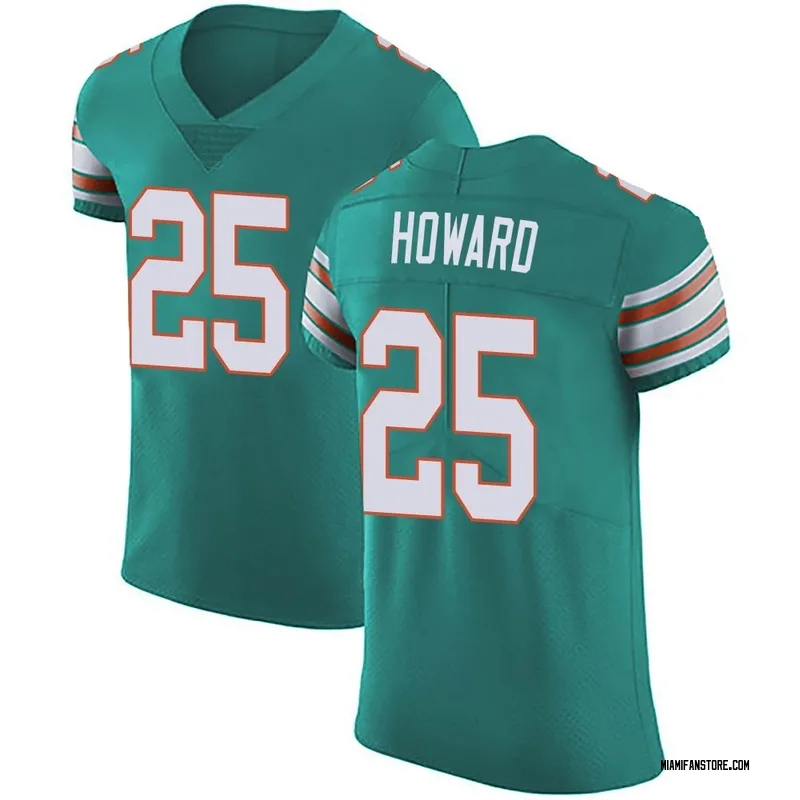 Nike Men's Miami Dolphins Xavien Howard #25 Aqua Game Jersey