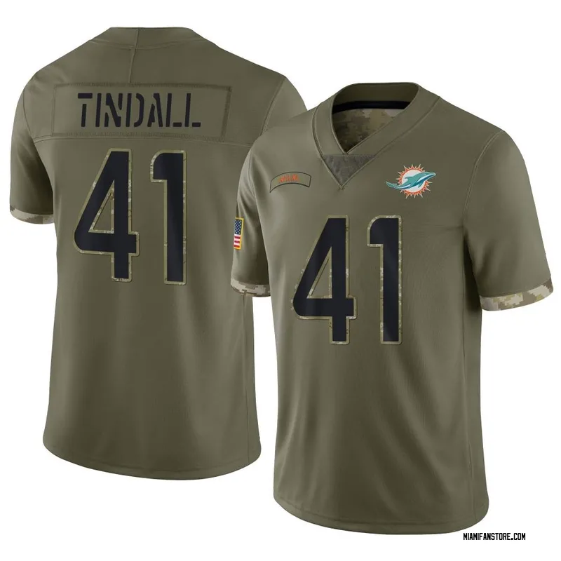 Men's Nike Channing Tindall Aqua Miami Dolphins Game Player