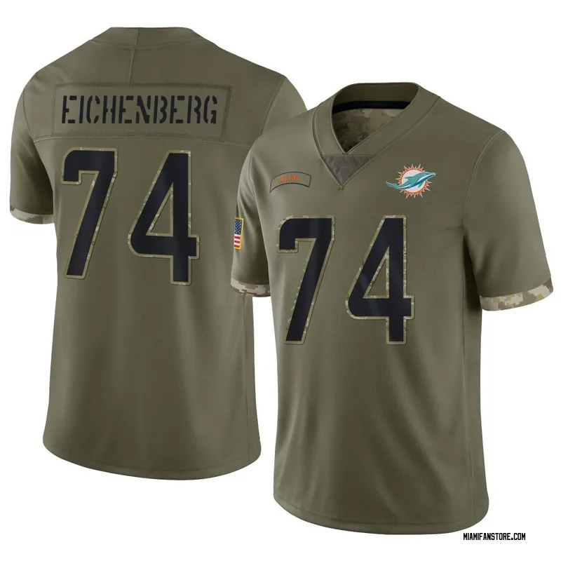 Liam Eichenberg Women's Nike Aqua Miami Dolphins Custom Game Jersey Size: Medium