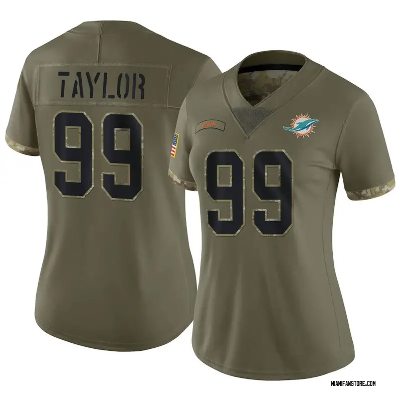 Reebok NFL Women's Miami Dolphins Jason Taylor #99 Fashion Jersey, Bla –  Fanletic