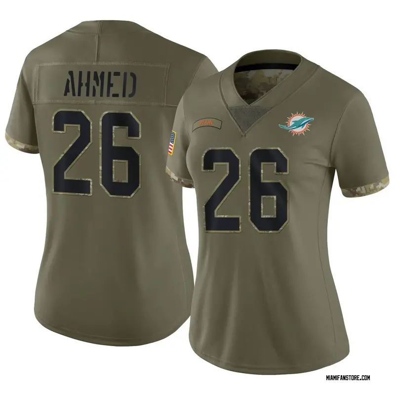 Salvon Ahmed Miami Dolphins Nike Game Jersey Aqua