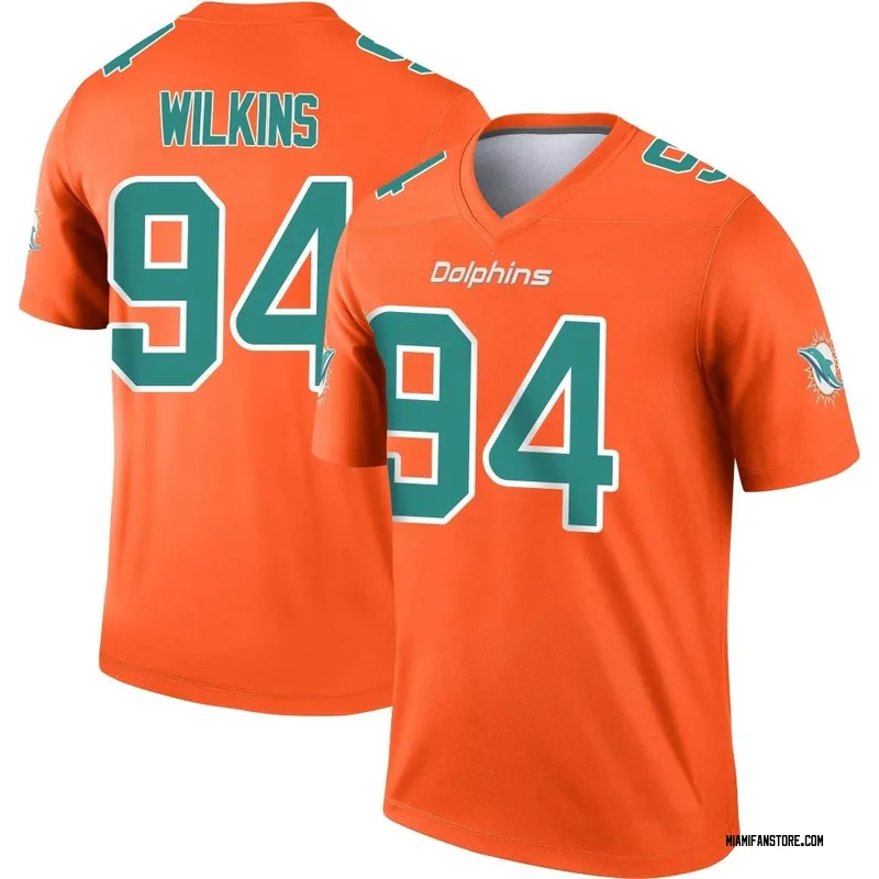 Christian Wilkins Miami Dolphins Nike Game Jersey - Aqua