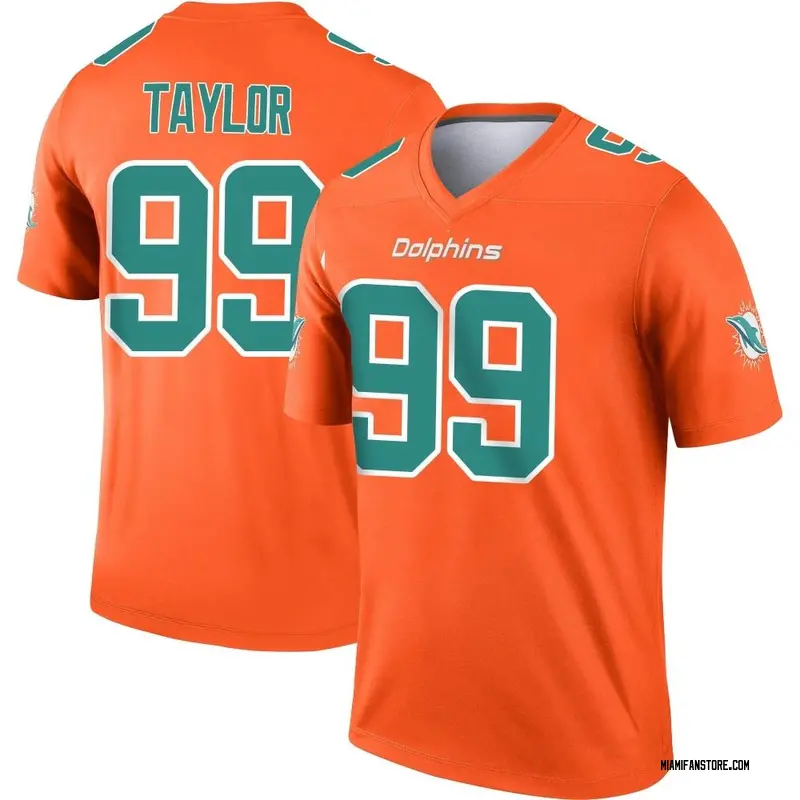 Miami Dolphins Jason Taylor 99 Great Player White 2019 Alternate Game 3D  Designed Allover Gift For Dolphins Fans Baseball J… in 2023