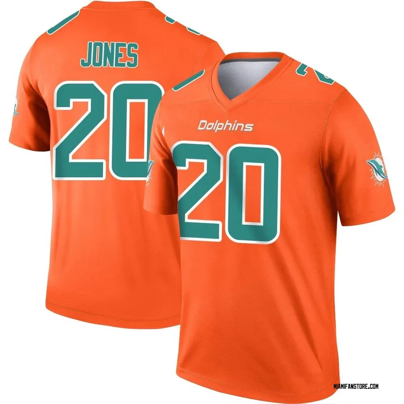 Lot Detail - 2011 Reshad Jones Game Used Miami Dolphins #20 Home Jersey Used  on 9/12/11 - Season Opener & 12 Tackle Game! (Dolphins COA)