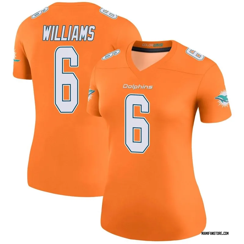 Custom Nfl Jersey, Women's Custom Miami Dolphins Legend Orange Color R -  Wairaiders