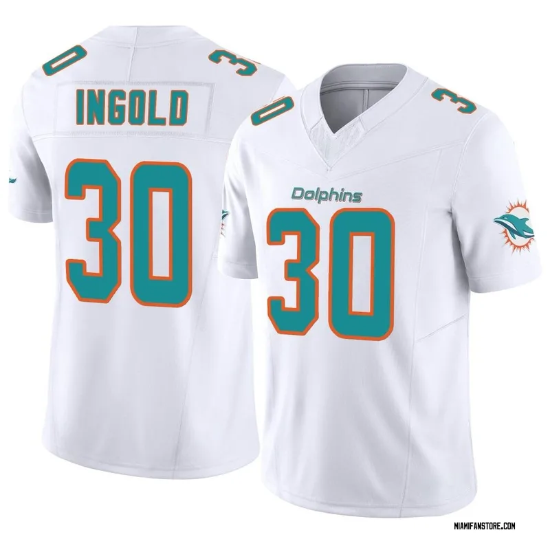 Alec Ingold Miami Dolphins Game Player Jersey - Aqua - Bluefink