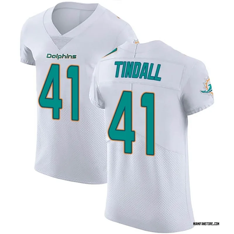 Men's Nike Channing Tindall Aqua Miami Dolphins Game Player Jersey Size: Small