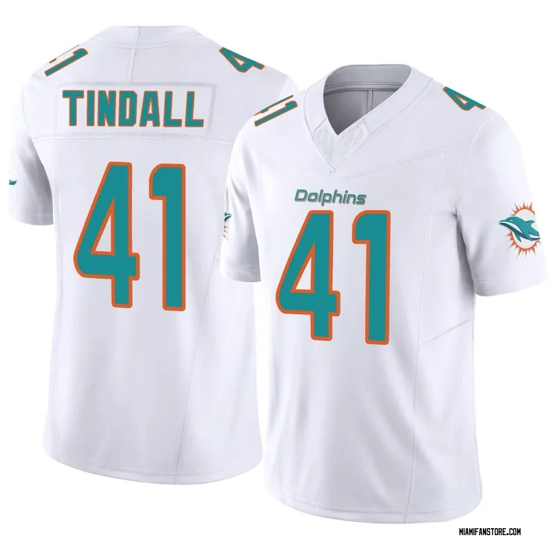 Men's Nike Channing Tindall Aqua Miami Dolphins Game Player Jersey Size: Small