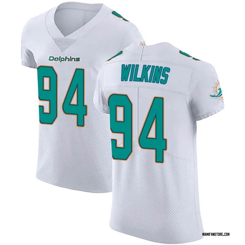 Men's Miami Dolphins #97 Christian Wilkins Throwback Game Jersey - Whi –  Detroitgift