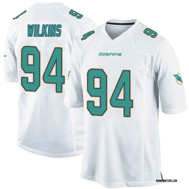 Men's Miami Dolphins #97 Christian Wilkins Throwback Game Jersey - Whi –  Detroitgift