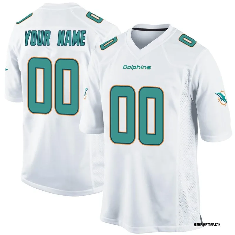 Dolphins Color & White Custom Jersey - All Stitched - Vgear