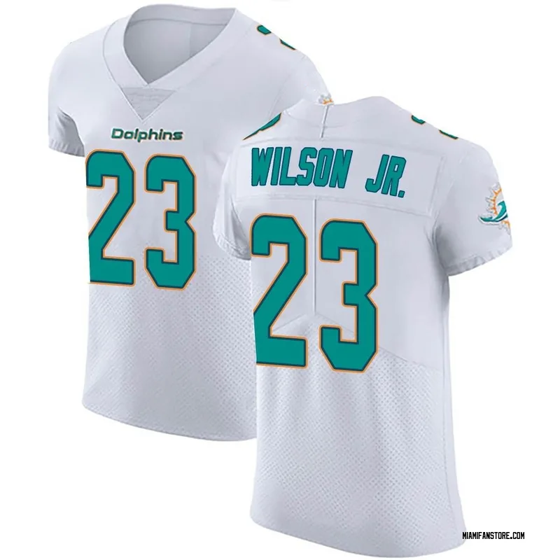 Men's Nike Jeff Wilson Jr. Aqua Miami Dolphins Game Player Jersey