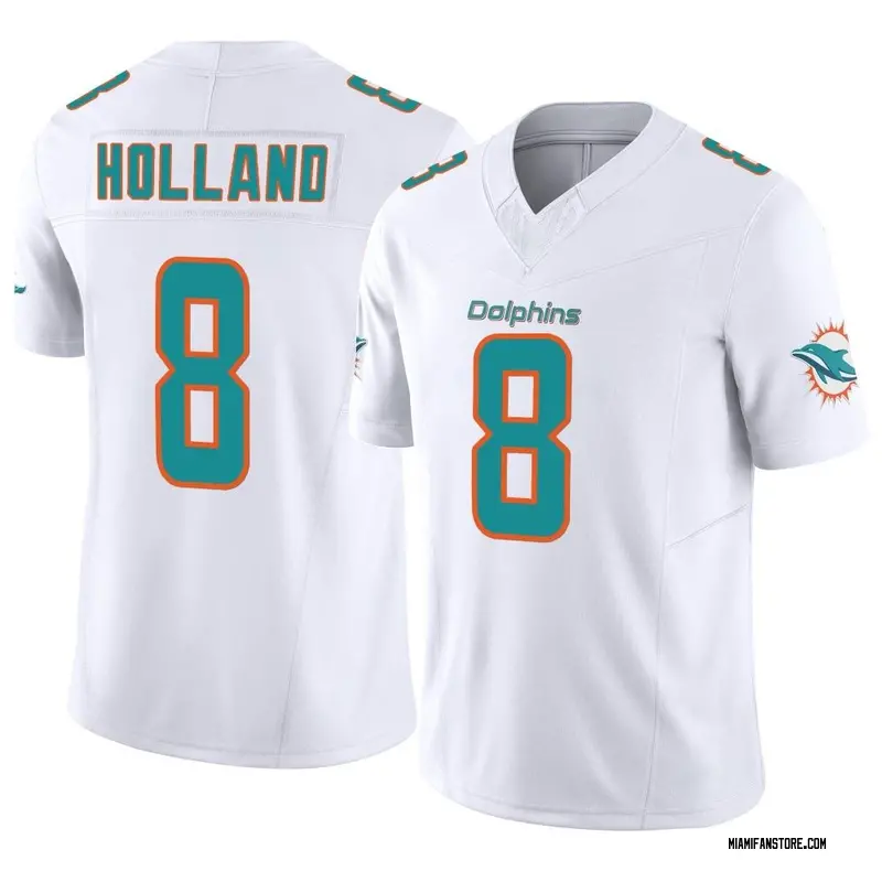 Youth Jevon Holland Miami Dolphins No.22 Game Alternate Jersey - Aqua