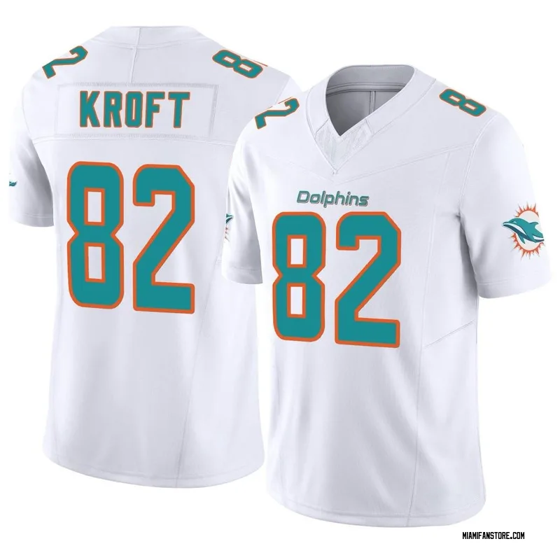 Justin Bethel Men's Nike Aqua Miami Dolphins Custom Game Jersey Size: Medium