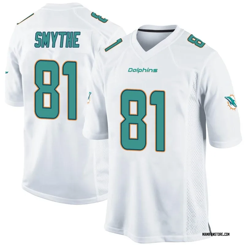 Men's Nike Durham Smythe Aqua Miami Dolphins Game Jersey – EliteSportswearCo