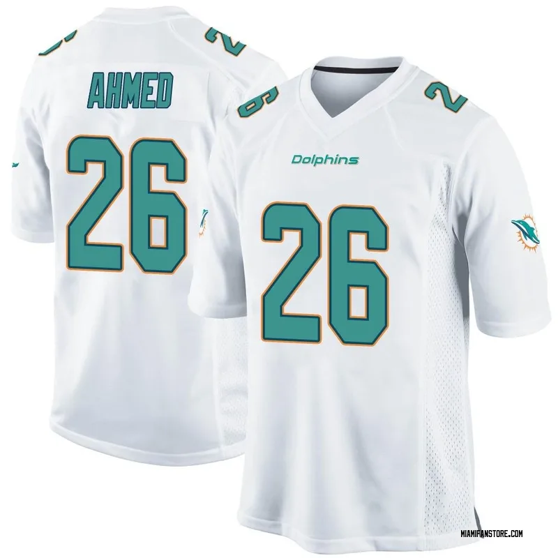 Men's Nike Salvon Ahmed Aqua Miami Dolphins Game Jersey – GameDayGear