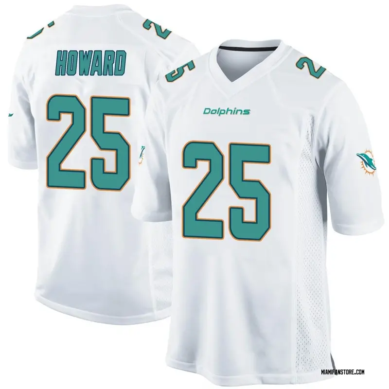 Men's Nike Xavien Howard Aqua Miami Dolphins Player Game Jersey