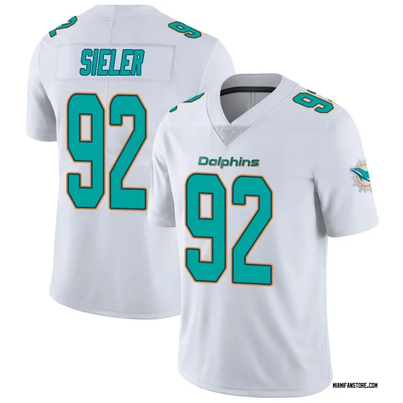 Zach Sieler Miami Dolphins Nike Game Jersey - Aqua